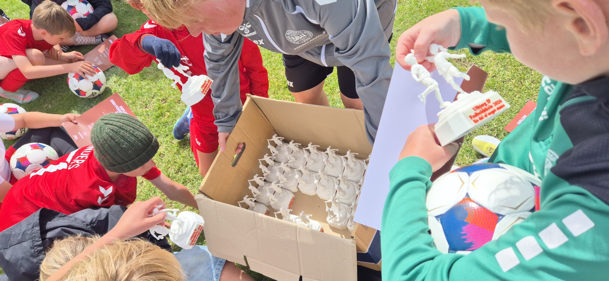 Fodboldtrofæ til fodboldskole.
